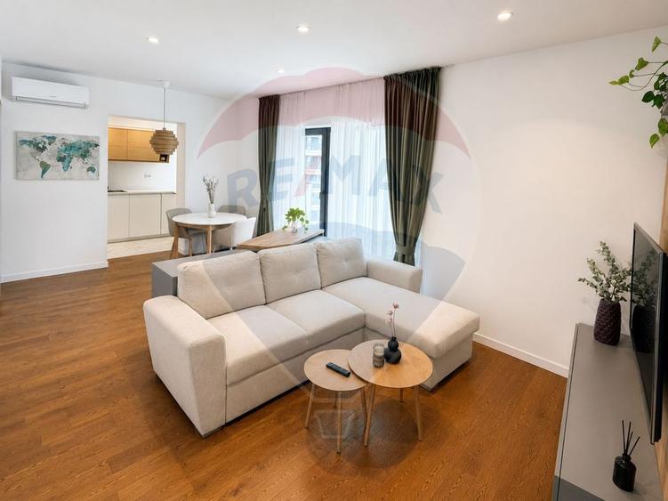 Apartament cu 2 camere semidecomandat, mobilat în Cotroceni