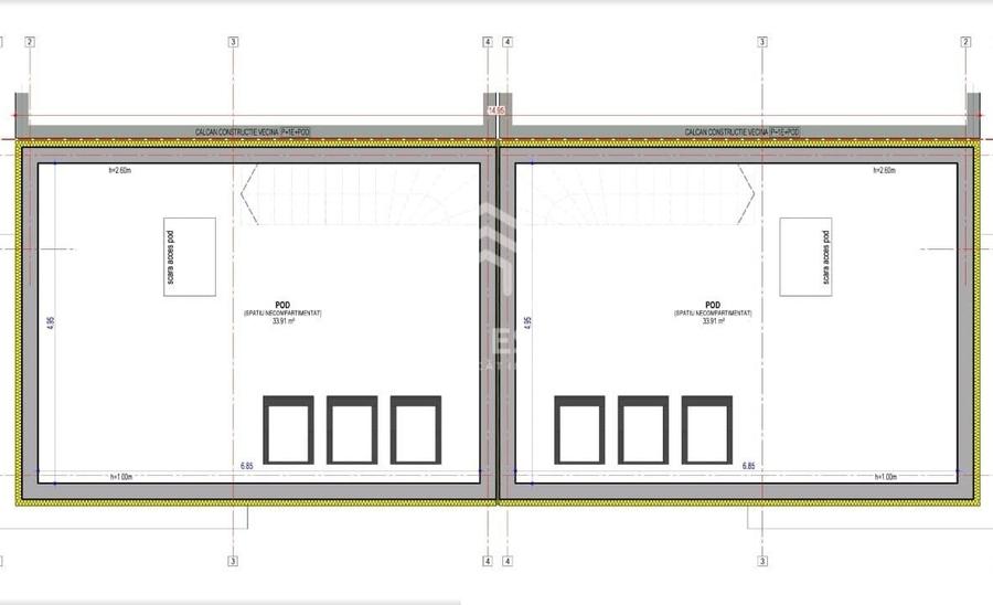 Duplex cu 4 camere cu Canalizare în Metalurgiei