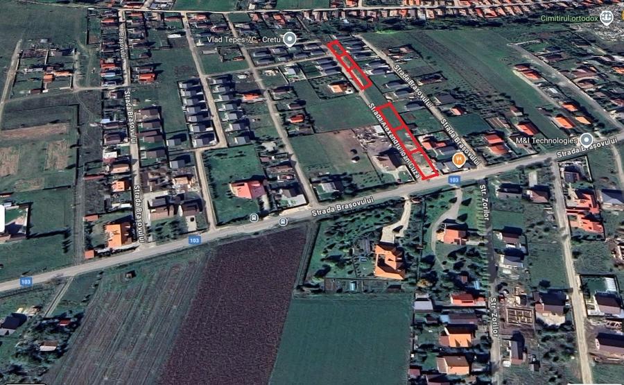 Vand 6 loturi de teren - intrare in Bod, strada Alexandru Ioan Cuza - 1