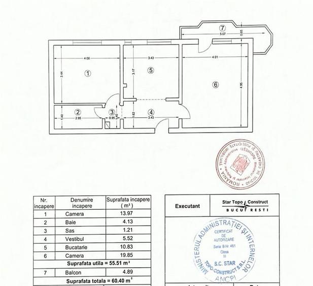 Vanzare apartament 2 camere | Nerva Traian | et 1/8 | decomandat | centrala prop - 9