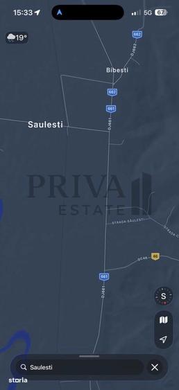 16 Ha curea de teren arabil in Saulesti/ DJ661 - 3