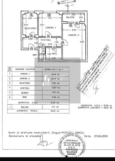 Apartament 2 camere,  decomandat - 10