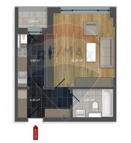 Garsoniera de inchiriat Cubic 7 Prelungirea Ghencea str Iernii - 16