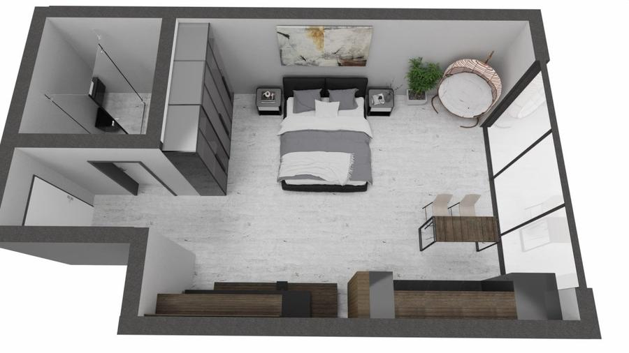 Apartament tip Studio Mamaia  Nord - Oba Lake- Proiect finalizat. - 1