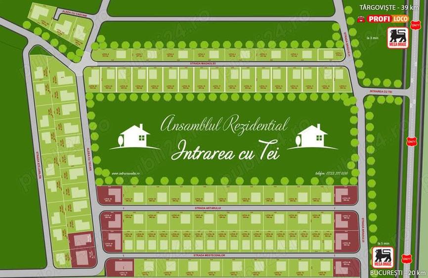 Terenuri cu curent, gaze, in rate 500 luna langa Crevedia, Buftea - 3