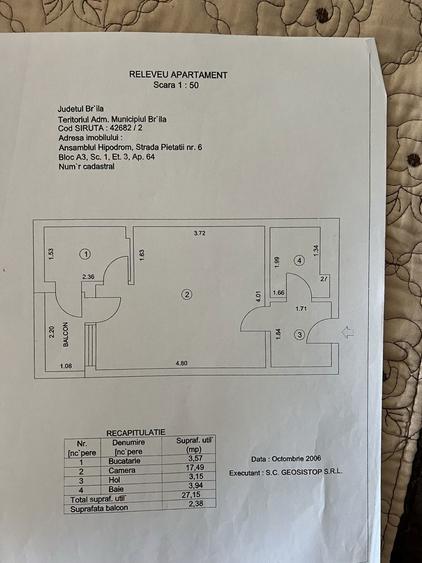 Vand apartament cu o camera, cartier hipodrom - 3