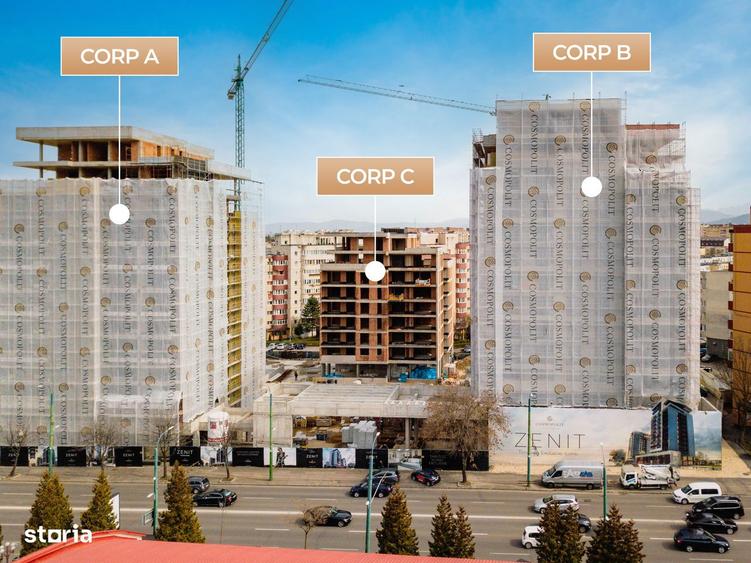 Apartament de 3 camere spa?ios - Bloc A, etaj 11 - 2