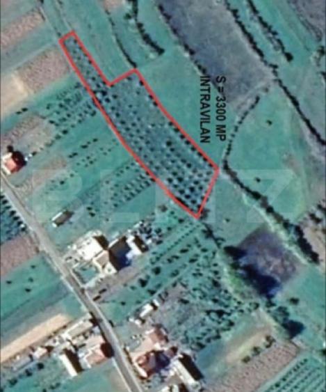 Teren cu livada 120 pomi,imprejmuit 33Ari,intravilan,zona Na - 5