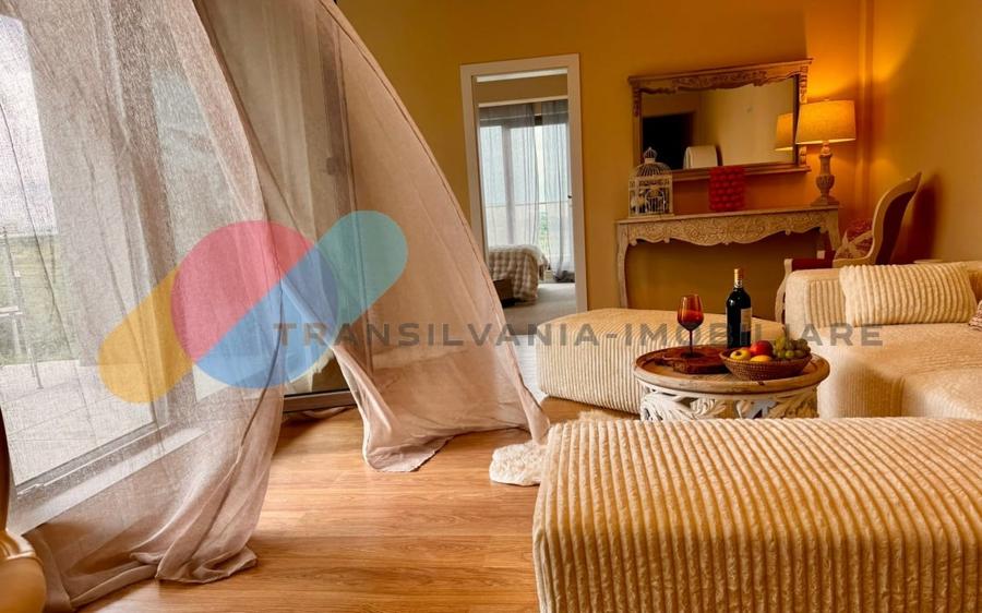Apartament cu 3 camere semidecomandat, mobilat în Borhanci