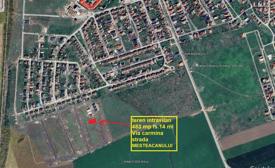 Teren intravilan 483 mp Vladimirescu Via Carmina str.Mesteacanului fs.14 ml - 4