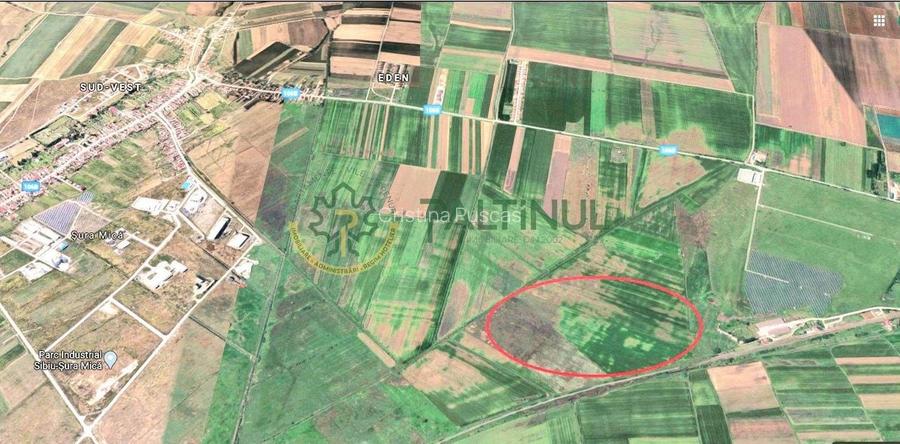 Teren extravilan arabil cu potențial - Sura Mică, Sibiu , aproape de Polycontact