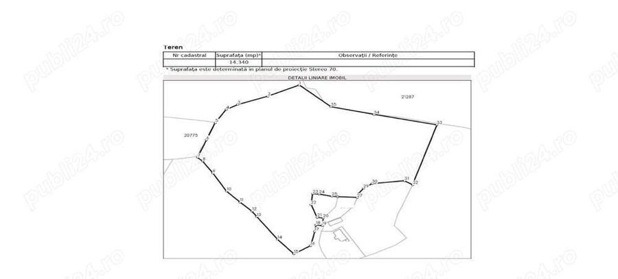 Teren intravilan in Provita de Jos 14.340 mp-- 90.000 e - 2