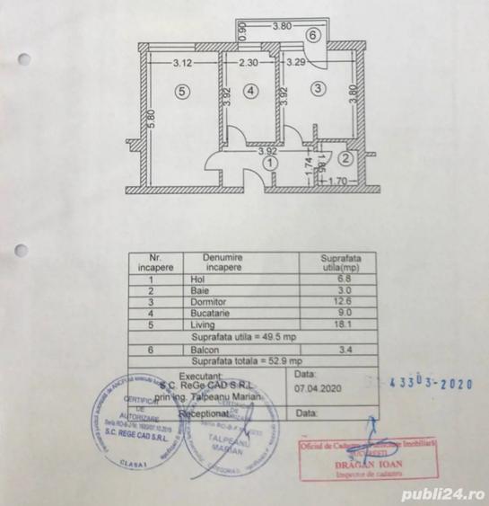 De vanzare apartament doua camere mobilat si utilat - 1