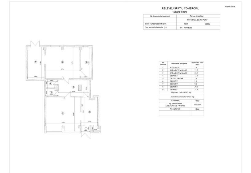 Spațiu Comercial Cartier Valea Aurie Str. Sibiel bl.28 Pret Negociabil - 3
