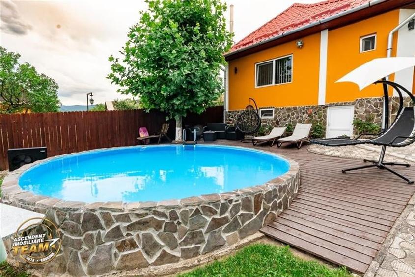 FILM&3D! Doua case cu:piscina,foisor,arbori decorativi,1.700mp teren,Lutoasa,Cov - 30