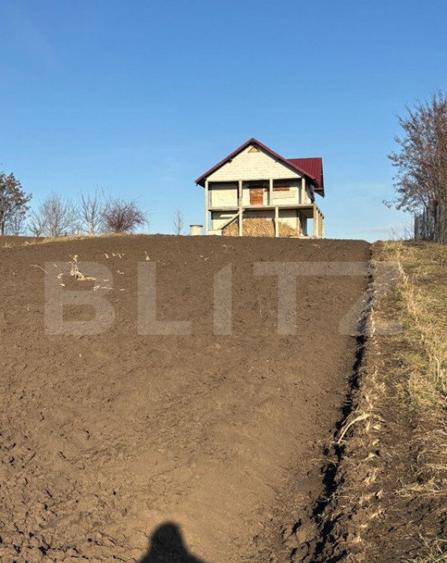 Casa la rosu, cu 3 camere, 120 mp utili, 5000 mp teren, zona - 1