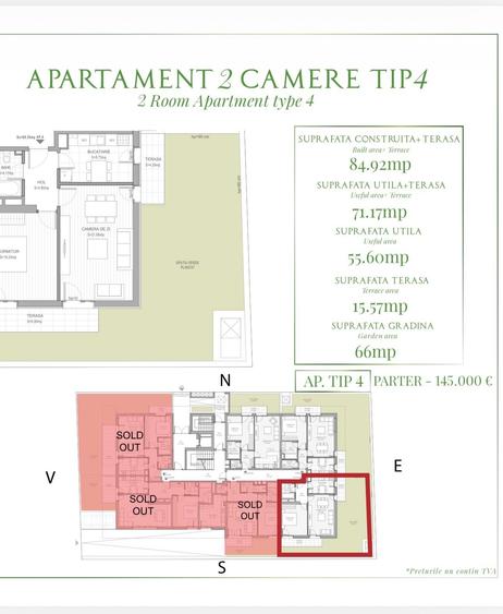APARTAMENTE 2 CAMERE LANGA PADUREA BANEASA CU TERASA SI GRADINA - 5