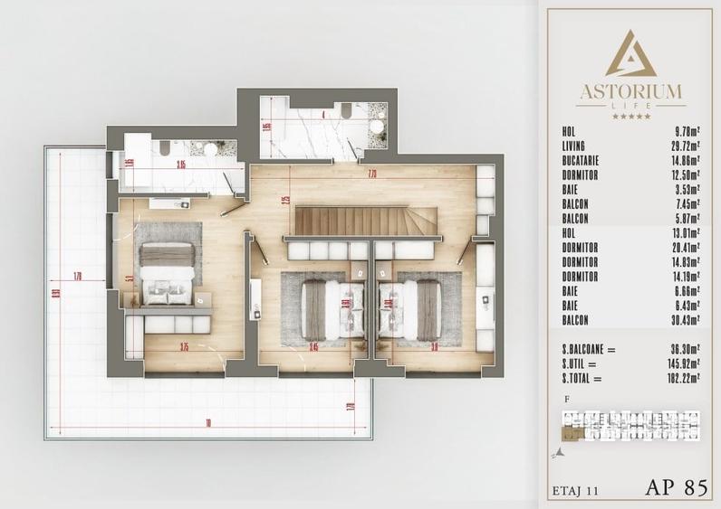 Apartament 5 Camere Duplex cu Finisaje de Lux | Rezidențial | Comision 0% - 3