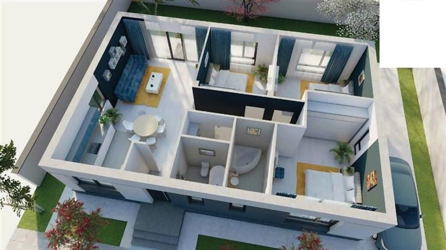 Casa individuala 4 camere si teren 300 mp complex finalizat Tunari - 9