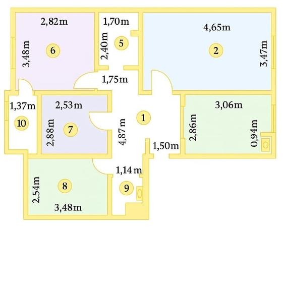 Apartament  spatios, zona Casa de Cultură / Balada