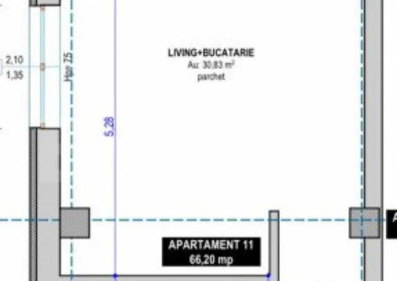 Apartament 3 camere, semidecomandat, 72 mp utili, oras Vatra - 5