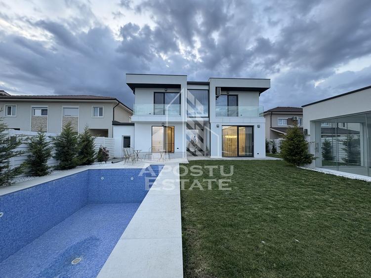 Vila de lux cu piscina incalzita de vanzare in Mosnita Noua | 4 camere - 28