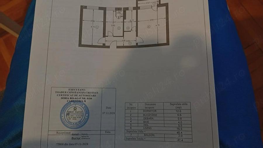 Apartament cu 2 camere decomandat în Exterior Vest