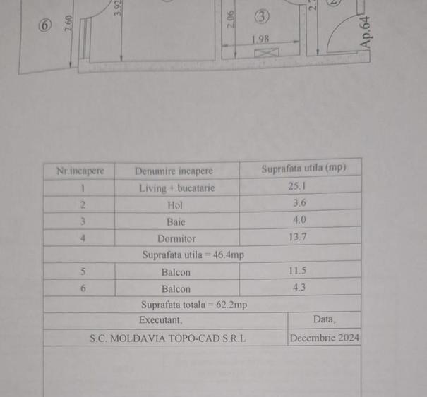 COPOU-Royal Town,ap.2 camere, et.6/8,mobilat si utilat, 62 mp,loc de parcare! - 2