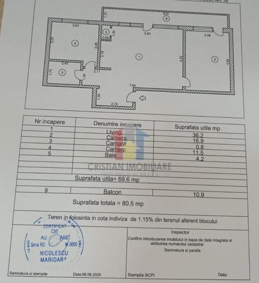 3 camere parter, balcon 11 m, confort 1 decomandat, Obor - 7