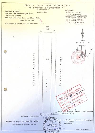 Proprietar - teren arabil extravilan - 8 ha - Călărași, Ștefan Vodă