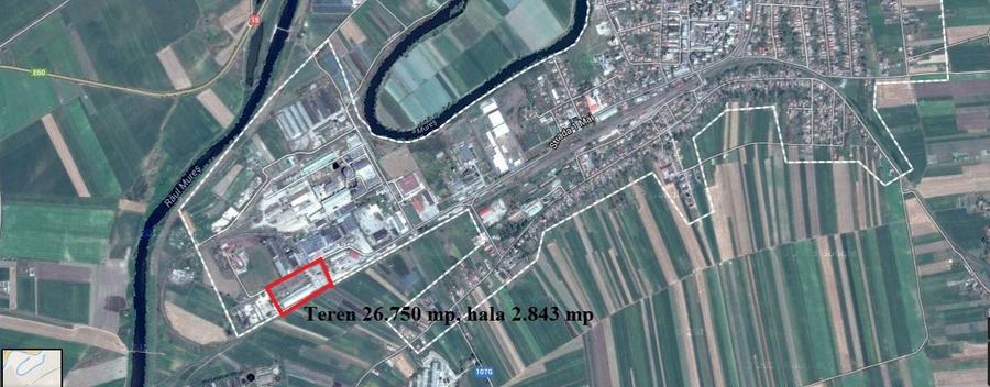 Mures Ludus Vand teren 26.750mp si hala 2.843mp - 4