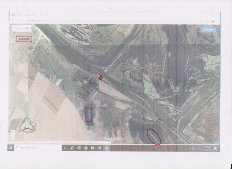 OCAZIE : INTRAVILAN com. MURIGHIOL - 19 euro/m.p. Deschidere Dunare  74 m. - 4