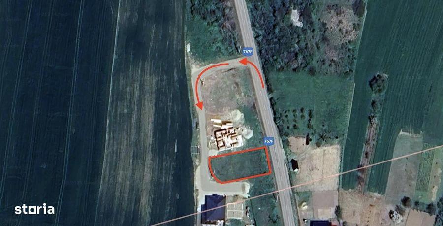 Teren intravilan de vanzare cu dublu front Cetariu - 4