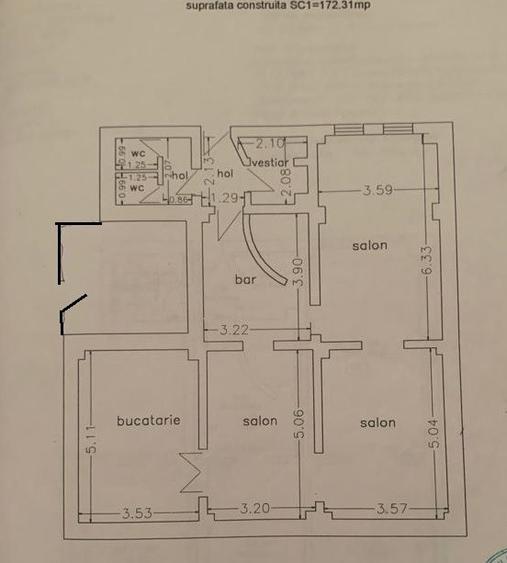 Delfinariu , spatiu comercial, 146 mp, intrare din strada. - 12