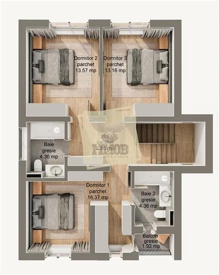 Duplex cu 5 camere cu Teren 340 Mp în Șura Mare