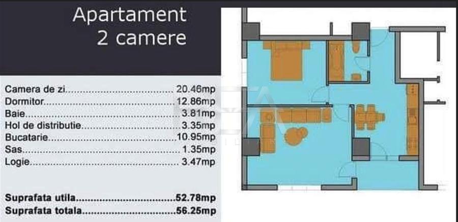2 camere, Obor, decomandat, an 2015, centrala, 56 mp, metrou - 7
