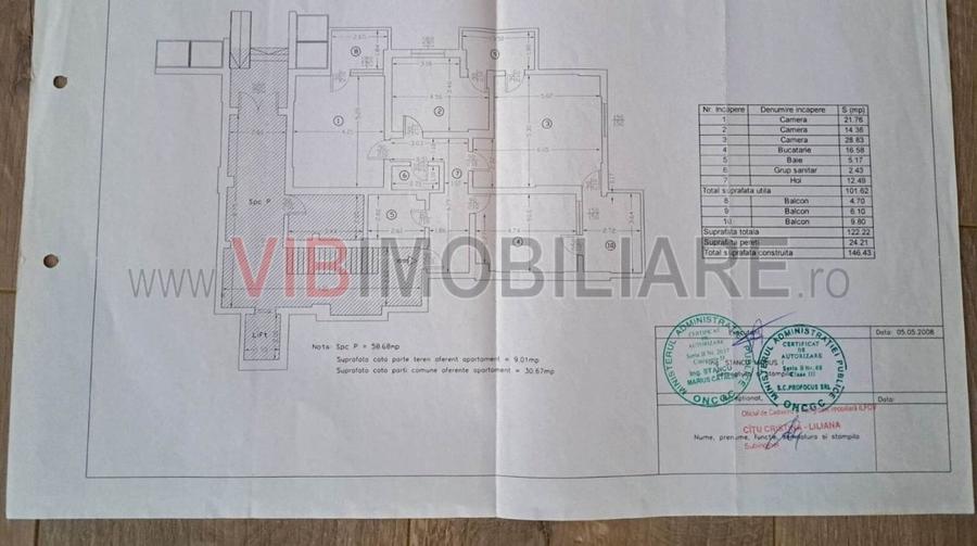 Apartament 3 camere | 122 mp | renovat | parter | Cartierul Latin | - 17