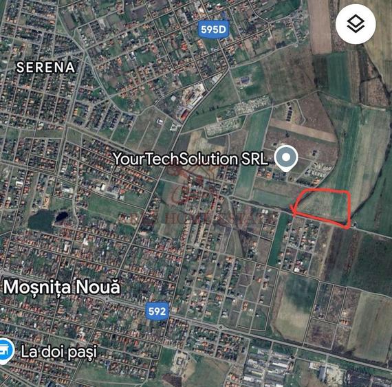 Teren parcelabil cu toate utilitatile 7.257 mp Moșnița Nouă – 20 €/mp - 1