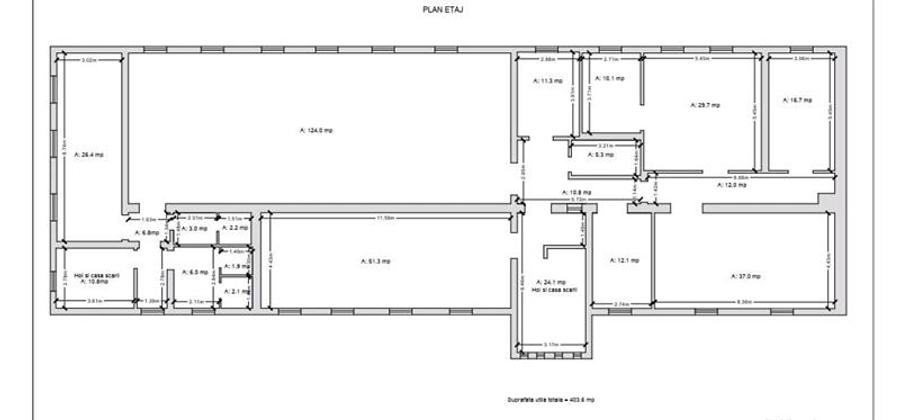 Resita CHIRIE Central, 785 mp. Parter, Etaj 1 - 6