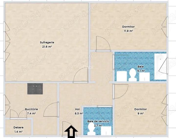 Proprietar, vand apartament 3 camere, decomandat, situat in Complexul Studentesc. Proprietar, vand apartament 3 camere, decomandat, situat in Complexul Studentesc.