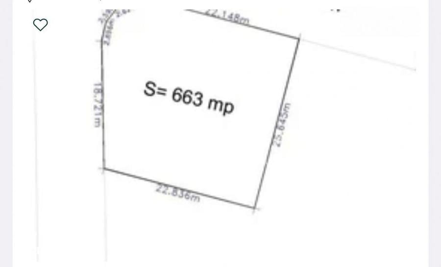 Teren intravilan,663 mp cu deschidere la doua strazi,zona Atex - 1