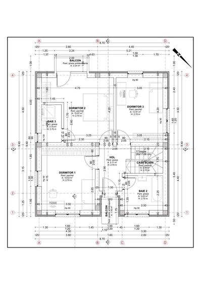 Casa  4 camere,2 bai,136 mp, 550 mp teren zona Corunca - 6