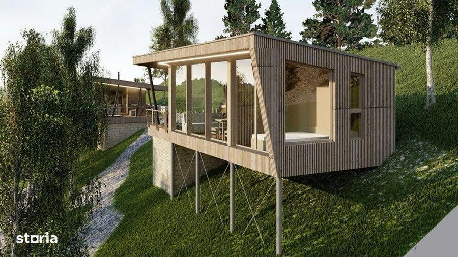 Teren autorizat cabana /AC Muntele Rece Jud Cluj Napoca 35 km de Manas - 1