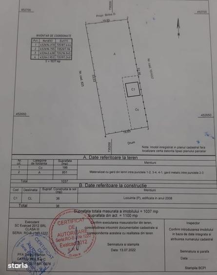 De vanzare teren in com Vanatori, Jud.Galati, sup.1100mp cu utilitati - 8