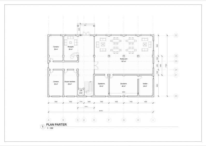 Spațiu comercial, de 1,800 mp, în Balotești