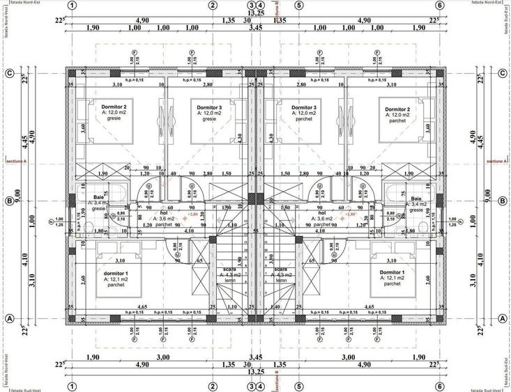 Casă cu 4 camere cu Teren 265 Mp în Central