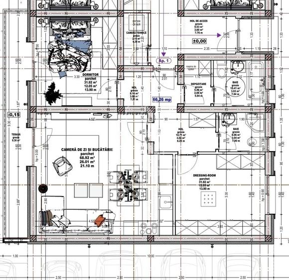 Apartament de vanzare cu 3 camere si 2 bai,bloc nou,Giroc,Calea Urseni - 4