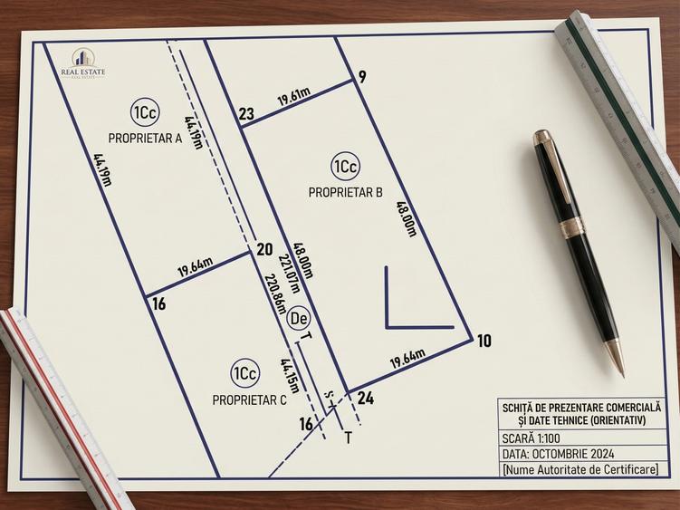 Teren Construcții intravilan de 941 mp, în Mogoșoaia