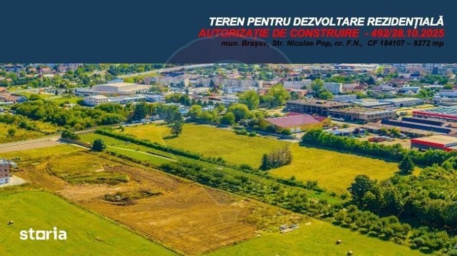 Teren dezvoltare reziden?iala 8,272mp Brasov/AUTORIZATIE DE CONSTRUIRE - 4