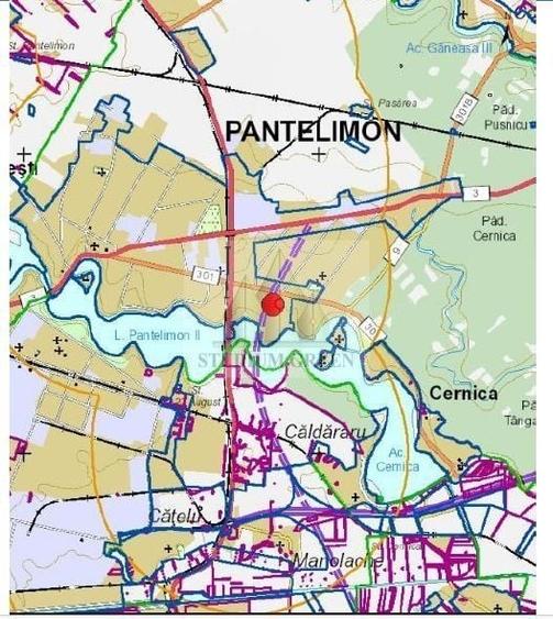 Teren Construcții intravilan de 12828 mp, în Cernica